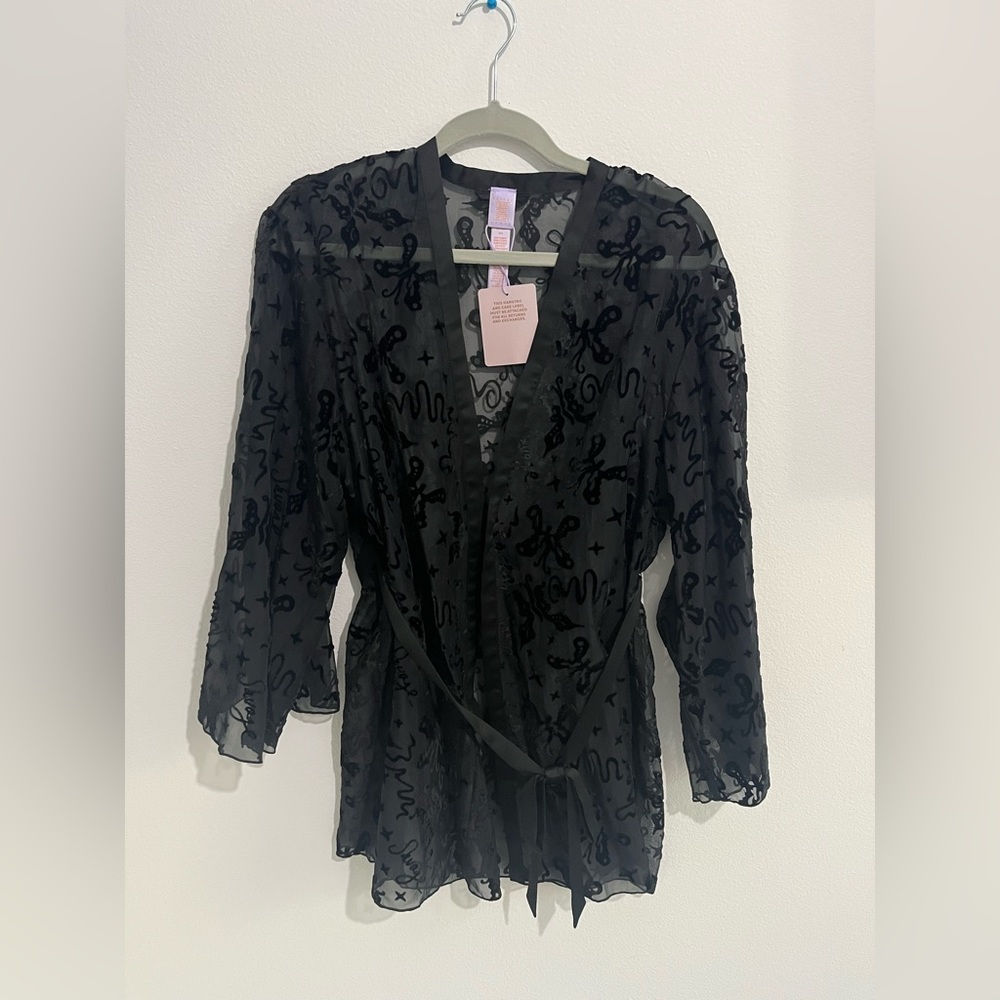 Savage X Fenty Devore Dreams Black Robe